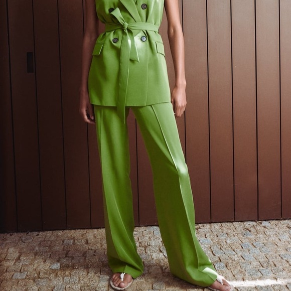 Zara High Waisted Pants - Picture 1 of 8